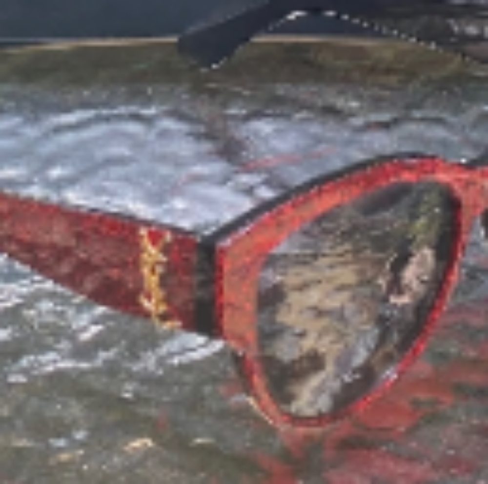 YSL YVES SAINT LAURENT Red Sunglasses - Picture 2 of 3